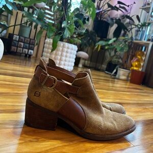 Born Brown Suede Ankle Boots